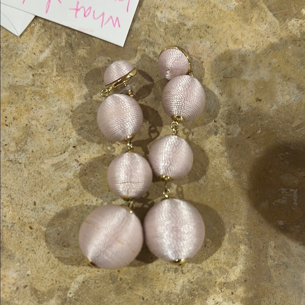 Elegant Pink Dangle Earrings